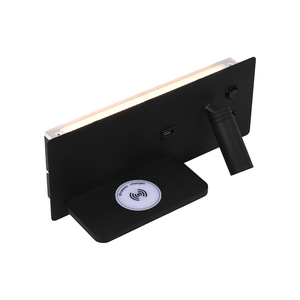 Lumière murale LED <span class=keywords><strong>d</strong></span>écorative pour intérieur, maison, hôtel, 3w+5w, avec charge sans fil et <span class=keywords><strong>port</strong></span> USB - Product Image 6