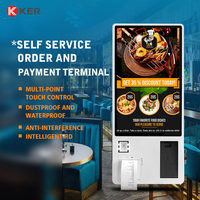 Kiosque de commande en libre-service pour restaurant, 23,6 pouces, avec SDK et lecteur de codes-barres, vente chaude