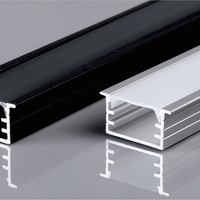 Profilé en aluminium LED léger et adaptable, prix usine, longueur personnalisable, excellente dissipation thermique pour armoire de cuisine