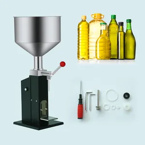 Factory Price A03 Pro 5-50ml 10-100ml Juice Cream Olive Oil Bottle Small Manual Liquid Filling Machine