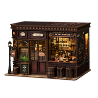 MOQ=1 Dropshipping Kit de maison de poupée en bois à monter soi-même - Miniatures de maison de poupée et ensemble de maison miniature à monter soi-même pour une présentation créative