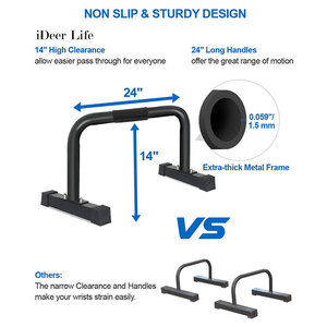 Barras Paralelas Portátiles de Acero Yishu para Flexiones y Ejercicios de Fitness - Product Image 5