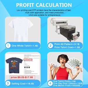 Imprimante DTF pour T-shirts à Double Tête I3200/i1600/XP600 avec Film PET et Secoueur de Poudre – Machine d'Impression Numérique I3200 pour T-shirts - Product Image 3