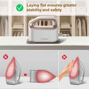 Défroisseur portable 1200W à <span class=keywords><strong>main</strong></span> avec semelle en céramique, fonctions vapeur sèche et verticale pour usage domestique - Product Image 6