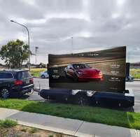 Écran LED personnalisé pour publicité mobile extérieur Écran LED polychrome pour camion Écran LED pour remorque pour la publicité et les road shows
