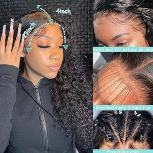 Raw Hair <b>Glueless</b> Pre Pluck <b>Wig</b> 13x4 Lace Front Human Hair <b>Wigs</b> Hd Lace Frontal Loose Deep Wave Curly <b>Wigs</b> - Product Image 4