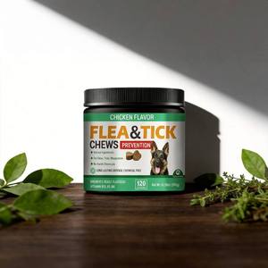 Friandises à mâcher <span class=keywords><strong>anti</strong></span>-parasites pour chiens et chats au lécithine de poulet – Protection naturelle contre les insectes, pour une peau et un pelage propres, apaisantes pour la maison et le jardin, usage quotidien - Product Image 2