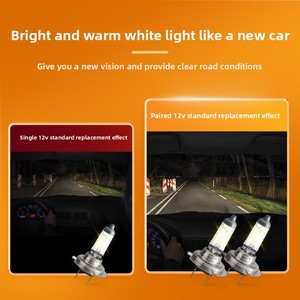 Bombilla Halógena <span class=keywords><strong>H7</strong></span> para Faros Delanteros de Automóvil y Luces de Jardín, 12V, Luz Alta/Baja Integrada, Lámpara Antiniebla - Product Image 3