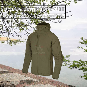 Veste de moto décontractée pour homme, style toile de cowboy, haute qualité, respirante, 100% polyester, coupe ajustée, écologique - Product Image 2