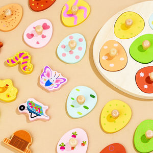 Puzzles éducatifs précoces Montessori pour enfants bricolage planche <span class=keywords><strong>de</strong></span> Puzzle en bois avec <span class=keywords><strong>jeu</strong></span> <span class=keywords><strong>de</strong></span> puzzle assorti <span class=keywords><strong>de</strong></span> forme géométrique pour les enfants - Product Image 3