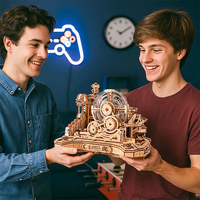 CPC certifié Robotime Rokr assembler des jouets EGC01 Gear Ball Challenge modèle Kits bricolage 3D Puzzles en bois
