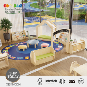 Muebles Modernos de Madera para Guardería, Estantería para Libros <span class=keywords><strong>en</strong></span> la Esquina de Lectura, para Niños Pequeños, Guardería, <span class=keywords><strong>Aula</strong></span> Montessori - Product Image 1