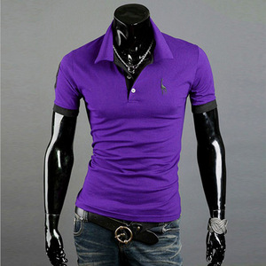 <strong>Mens</strong> Fashion Personality Embroidery Short Sleeve <strong>POLO</strong> <strong>Shirt</strong> - Product Image 2