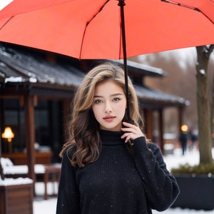 21 Inch Iron <b>Frame</b> Glass Fiber Ribs All-Season Outdoor Vented Square Beach Umbrella Parasol 3-Fold Automatic Opening - Product Image 4
