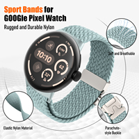 Bracelet de montre en nylon élastique personnalisé 41 mm 45 mm pour Google Pixel Watch 4 3 2, bande réglable sans couture en tissu pour femmes