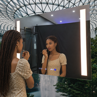 Miroirs de salle de bain intelligents éclairés par LED, fabriqués en usine, avec écran tactile, CCT3000K-6000K, certifiés UL
