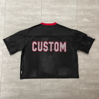T-shirt de sport vintage personnalisé T-shirt en maille de polyester respirant coupe Boxy surdimensionnée sérigraphie culture lourde Chemise en jersey pour hommes