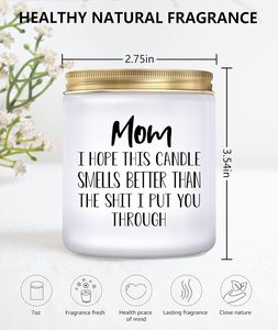 Cadeaux Huaming pour maman de fille fils maman cadeaux d'anniversaire bougies parfumées lavande pour les cadeaux de fête des mères - Product Image 3