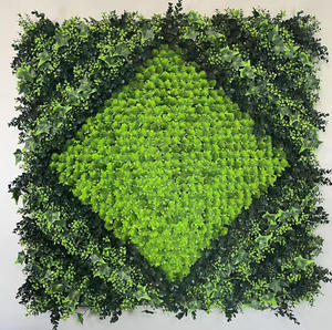 Décoration murale extérieure pour la maison : aménagement de scène avec plantes vertes artificielles - Product Image 1