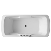 Baignoire d'angle autoportante élégante en acrylique blanc avec fonction de trempage portable pour salle de bain d'hôtel