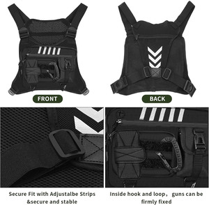 Échantillon gratuit Sac tactique de grande taille pour homme Sac de poitrine EDC Sac à dos Molle Camping Randonnée Sport Sac bandoulière - Product Image 4