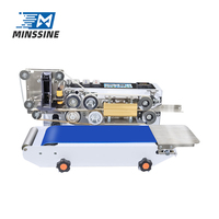 Machine de thermoscellage semi-automatique à écran tactile intelligent facile à utiliser pour l'application des boissons, roue en acier pour impression sur papier