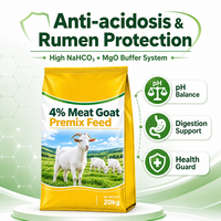 Prémélange à 4 % pour moutons et chèvres - Formule nutritionnelle complète avec vitamines et minéraux essentiels, service d'alimentation OEM professionnel