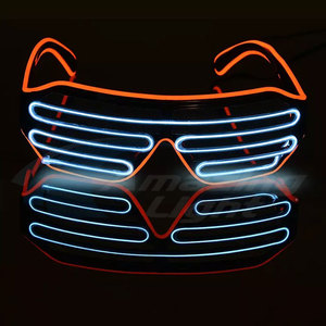 Gafas luminosas LED para Halloween, luz brillante de neón para fiesta de Navidad, Bril, gafas de sol brillantes, suministros de vidrio para festivales, disfraces - Product Image 2