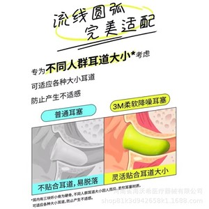 Tapones para los oídos 3M con reducción de ruido suave, 34dB, paquete de 10, para dormir, estudiar, trabajar, ajuste cómodo - Product Image 4