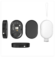 Câble de charge rétractable 6-en-1 avec support de téléphone, organisateur de câbles de données portable multifonctionnel avec outil d'éjection de carte SIM et porte-cartes