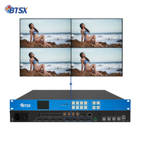 Controlador de Video Wall con Procesador HDMI 4K60 4X4, Diseño de Matriz para Centro de Comando, Modo de Empalme 1X1, 1X2, 2X1, 1X3, 3X1, 1X4, 2X2, 4X1, FCC CE