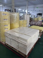 Rollo de Papel para Códigos de Barras Ovalado, Autoadhesivo, Imprimible por Transferencia Térmica, con Base de Silicona Amarilla de 80 g/m², Superficie Lisa Especial, Formato A4