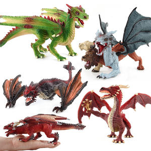 Vente en gros de figurines d'animaux de simulation de créatures mythiques artisanales décoratives, mini-modèles de dragons solides, jouets de dinosaures pour enfants - Product Image 1
