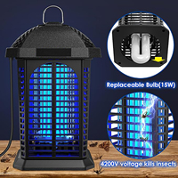 Lampe anti-moustiques portable 20W UV électrique Fly Zapper avec répulsif antiparasitaire étanche prise britannique