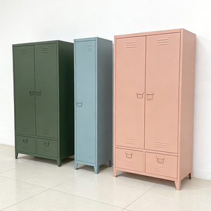 <span class=keywords><strong>Armadio</strong></span> di Lusso a 2 <span class=keywords><strong>Ante</strong></span> in Metallo, Design Moderno, Guardaroba Regolabile <span class=keywords><strong>per</strong></span> Bambini, Arredamento <span class=keywords><strong>per</strong></span> Camera da Letto - Product Image 4