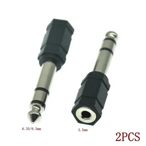 Adaptador de cable de audio de 3,5mm a 6,5mm 6,35mm macho a Feamle 6,5 6,35 Jack a enchufe 3,5 Jack estéreo AUX convertidor amplificador