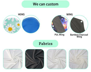 厂家批发竹子有机透气孕妇可洗带翼可重复使用卫生垫带防漏 - Product Image 6