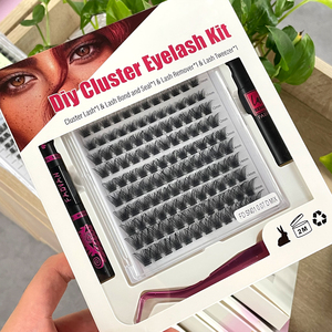 Bộ dụng cụ làm mi giả tự làm thiết kế mới, mi tơ cụm riêng lẻ 20D 30D 40D, kiểu quạt mềm mại, không bị rối, nối mi tự làm - Product Image 5