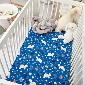 100% <b>Muslin</b> Cotton Extra Soft Baby Bed Sheet Cozy Forest Design Fitted Crib Sheet - Product Image 6