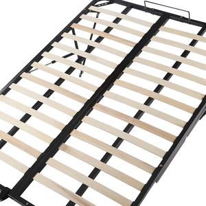 Khung giường kim loại phẳng gia cố bằng gỗ Poplar, chất lượng cao, giường nổi với đế gỗ, khung đỡ đáy giường bằng kim loại cho phòng ngủ - Product Image 3