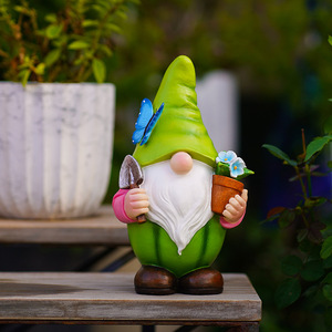 [Offre Spéciale] Décoration Lumineuse Solaire <span class=keywords><strong>de</strong></span> Jardin Extérieur en Résine, Ornement Gnome Spirituel pour Cour, Idéal pour l'Exportation - Product Image 2