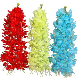 Guirlandes artificielles de glycine en soie plastique Good Rhyme, décorations suspendues pour plafond de mariage, maison et extérieur - Product Image 3