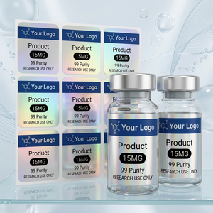 Fournisseur fiable d'étiquettes pour flacons en verre, résistantes à l'eau et à l'huile, à forte adhérence stable, pour une expédition rapide et une identification durable des produits - Product Image 1