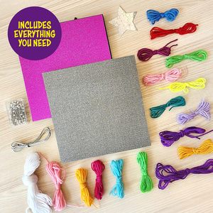 Kit d'art 3D en ficelle Perfect Kraft, licorne et étoile, jouets en ficelle, activités artistiques et artisanales, jouets éducatifs pour enfants - Product Image 3