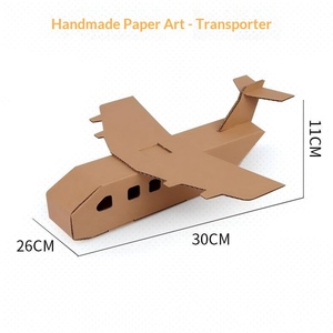 Modèle de maison en carton à assembler soi-même pour enfants, jouet de graffiti 3D, char, avion, voiture, cadeau pour la maternelle, modèle 299 - Product Image 6