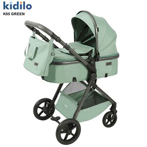 รถเข็นเด็ก<span class=keywords><strong>แบบ</strong></span>ปรับได้ Kidilo K05 รุ่นสองที่นั่ง โครงสร้างอลูมิเนียมอัลลอยด์ ดีไซน์สูง ทันสมัย พร้อมที่จับแบบปรับกลับด้านได้ พับเก็บได้ น้ำหนักเบา ปรับเอนนอนได้ - Product Image 6