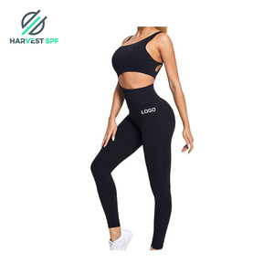 Combinaison moulante sans manches pour <span class=keywords><strong>femme</strong></span> avec bretelles réglables, effet push-up fessier, très élastique, idéale pour la gym, la danse, le cyclisme, les sports et le Pilates - Product Image 1