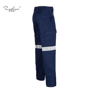 Pantalones <span class=keywords><strong>de</strong></span> <span class=keywords><strong>Trabajo</strong></span> Azul Marino <span class=keywords><strong>con</strong></span> <span class=keywords><strong>Cinta</strong></span> Reflectante <span class=keywords><strong>de</strong></span> Alta Visibilidad, Pantalones <span class=keywords><strong>de</strong></span> <span class=keywords><strong>Trabajo</strong></span> <span class=keywords><strong>de</strong></span> Seguridad <span class=keywords><strong>de</strong></span> Algodón <span class=keywords><strong>de</strong></span> Alta Calidad <span class=keywords><strong>con</strong></span> Bolsillos Tipo Cargo, FG-08 - Product Image 2