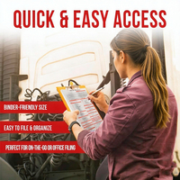 Dernier rapport d'inspection annuelle des véhicules, formulaires autocopiants conformes DOT, document d'inspection annuelle de sécurité pour camions