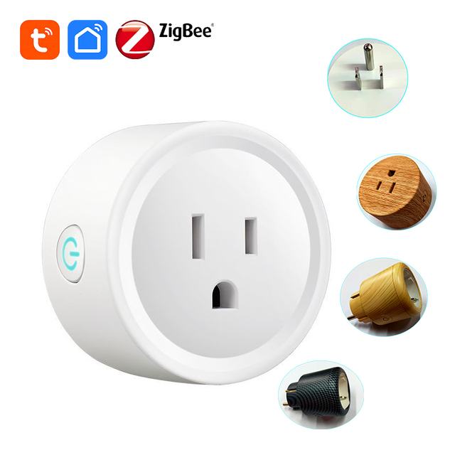 FY11 US Smart Plug Tuya Zigbee Mesh With Energy Monitor 10a 16a Support OEM ODM Any PCBA Custom Smart Home Products